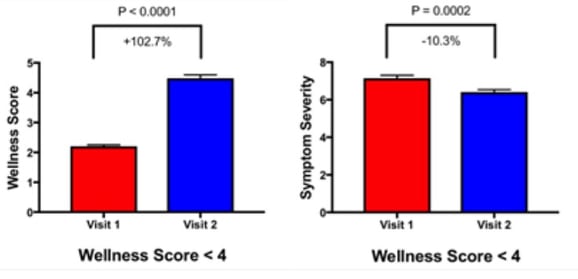 Wellness Score and Symptom Severity Improvements